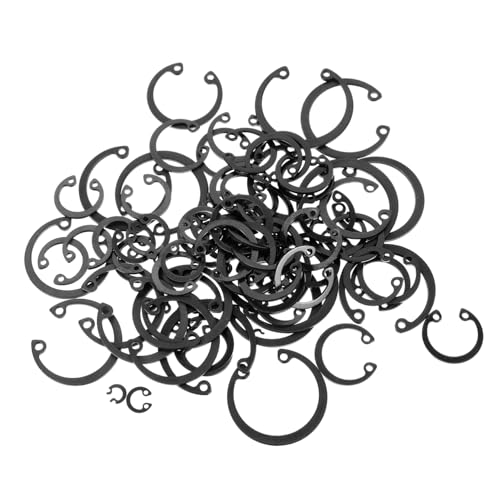FUNOMOCYA Retaining Rings 65mnblack External Circlip Bearing Ring Clip Assortment Kit