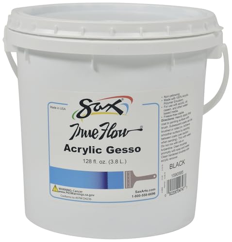 Sax True Flow Acrylic Gesso Primer Black 1 Gallon