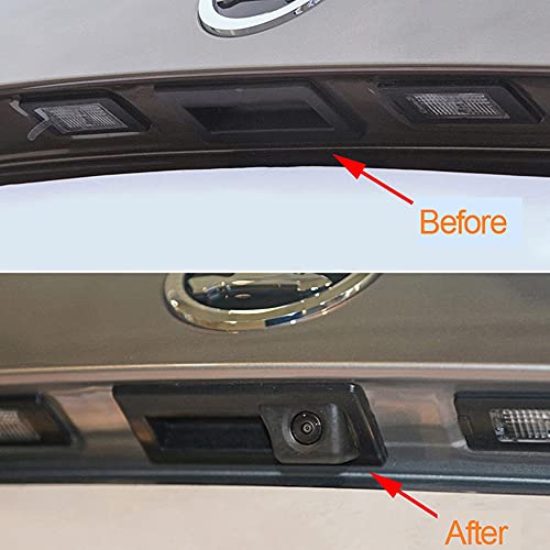 Image of Vlicevrn CCD Car Rear View Camera Trunk Handle with Fish Eye Lens Night Vision Backup Parking Camera Waterproof IP68 Vehicle Camera for Audi A4L A3 / VW Touran /Tiguan /Teramont X /C-Trek /Sagitar /Skoda