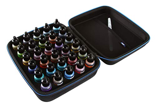 Image of 2TUFF Alcohol Ink Storage Case - Fits up to 30 Bottles - Multi-Use Paint Organizer with Foam Insert and Inner Storage Pocket