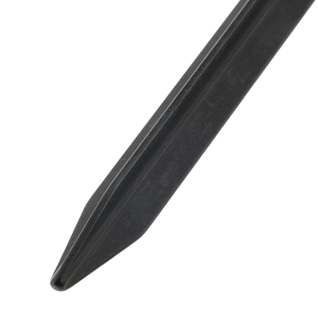 Zeltheringe aus Aluminium, 23 cm, dreieckig, Schwarz, 10 Stück