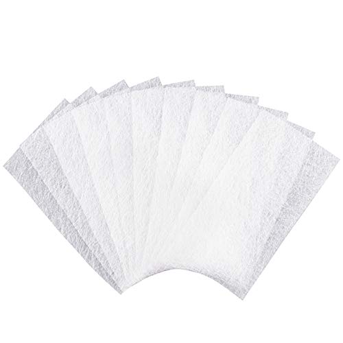 Chudian100pcs U�as Artificiales, Extensi�n de U�as de Fibra de Vidrio, U�as Fibra Seda para Salones de U�as Nail Extension Fiberglass para Mujeres Ni�as (8 * 4cm, Blanca)
