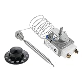 Valvola termostatica 1/4' Mpt 200-400F for RX-1-36, 1175, 6012401, gamma 3113 for frittura + interruttore a manopola