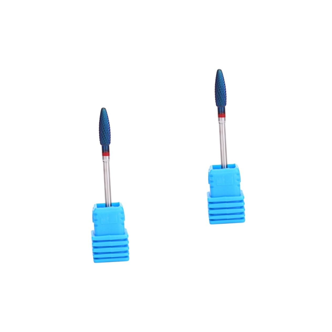 Healeved 2pezzi Punta Per Trapano Unghie Acciaio Tungsteno Strumento Di Lucidatura Per Nail Art Testa Di Macinazione Resistente e Compatta Per Unghie e Morta Per Manicure e Pedicure