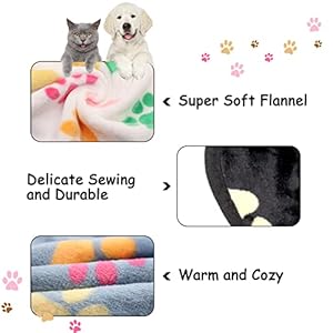   3-Pack-Dog-Blankets-for-Large-Medium-Small-Dogs-Super-Soft-Warm-Fluffy-Flannel-Pet-Blanket-for-Puppy-Black-Grey-and-White-Cat-Blanket-30-20-Inches