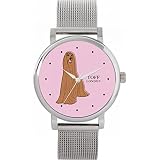 Toff London Orologio da levriero afgano marrone