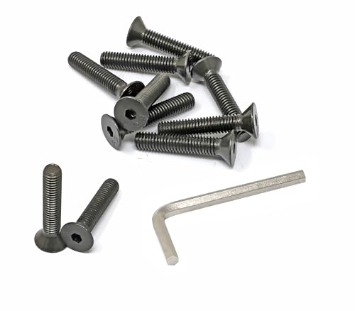 iexcell 10 boulons acier alliage 3/8-16 x 2 tête creuse hex, grade 10.9