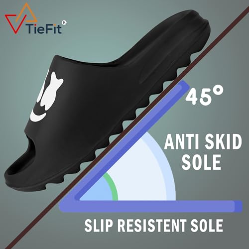 Image of TieFit Ultra Soft Breathable Upper Daily Use Sport Slide For Boy's White (UK 2-5)