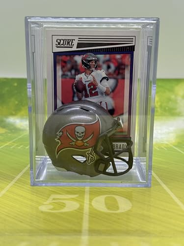 NEW Tampa Bay Buccaneers NFL Helmet Shadowbox w/Tom Brady card