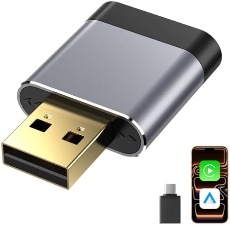 Mini Adaptador CarPlay Inalámbrico para Apple CarPlay/Android Aut...