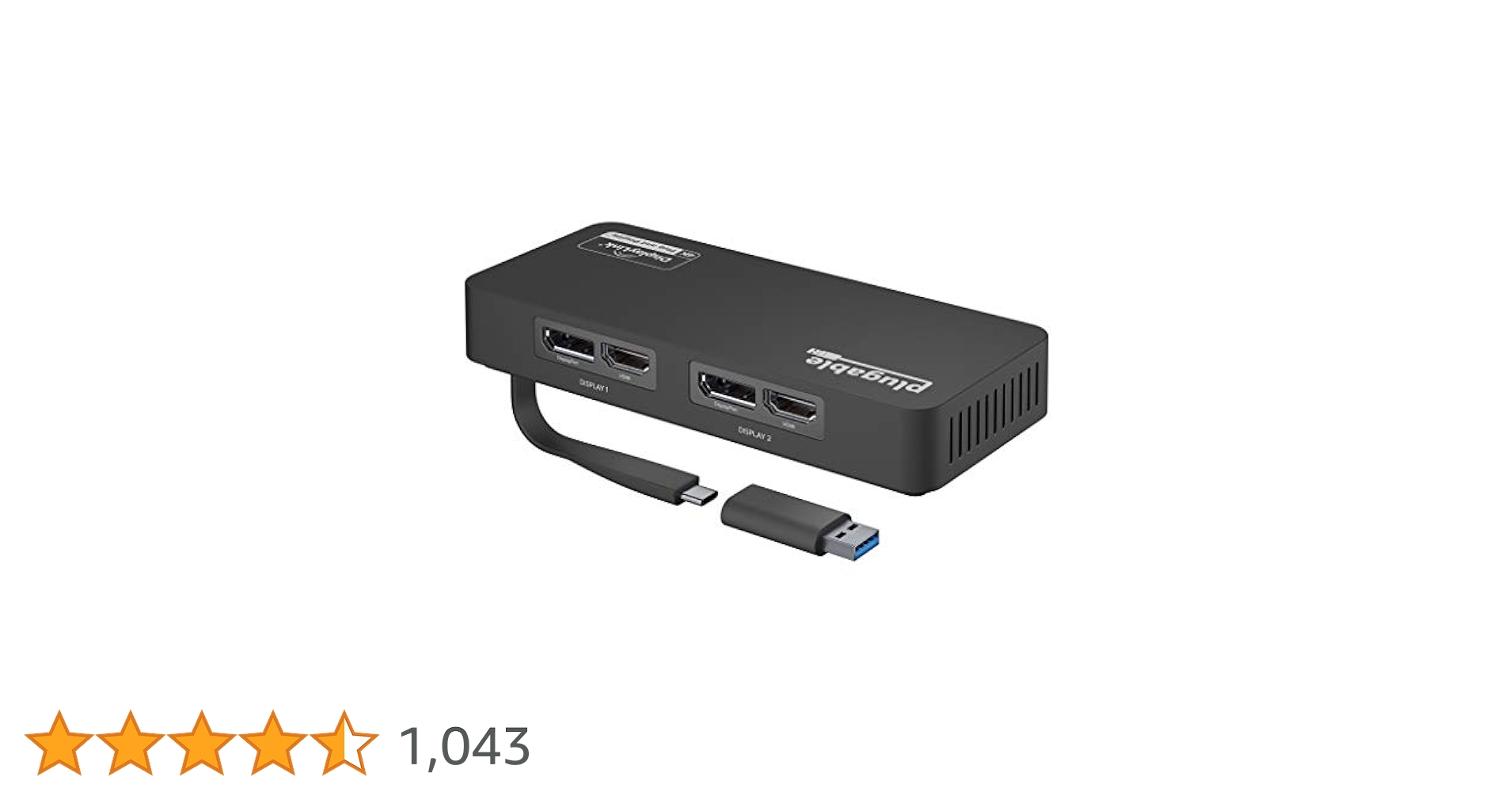 PCケーブル・コネクタ Plugable DisplayPort USBC-6950UE PCケーブル・コネクタ Plugable DisplayPort USBC-6950UE