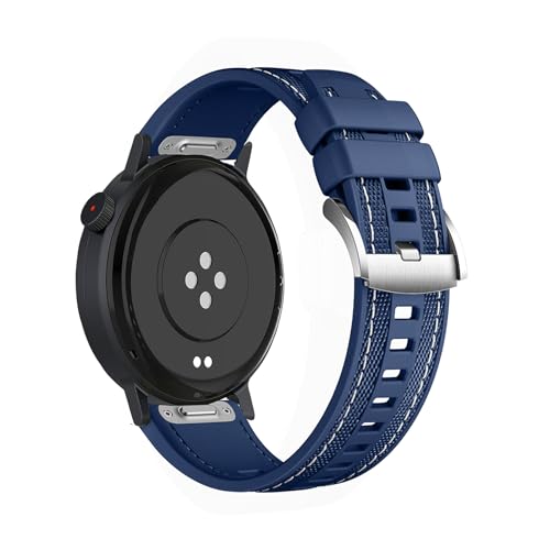 [Asvufeyy] 22 mm �o���h for CMF by Nothing Watch 3 Pro (2025)/Pro 2/Pro �Ή� �����o���h �V���R��+�i�C������ �����x���g �X�|�[�c�X�g���b�v �ւ��x���g - �_�[�N�u���[