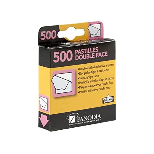 Panodia 270891 Boîte de 500 Pastilles Adhésives Double Face