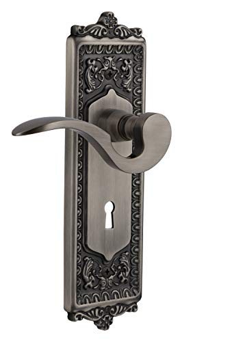 Best Review Nostalgic Warehouse 762707 Egg & Dart Plate with Keyhole Non-Handed Manor Lever Double Dummy, Surface Mounted: No Backset, Antique Pewter Best Review Nostalgic Warehouse 762707 Egg & Dart Plate with Keyhole Non-Handed Manor Lever Double Dummy, Surface Mounted: No Backset, Antique Pewter