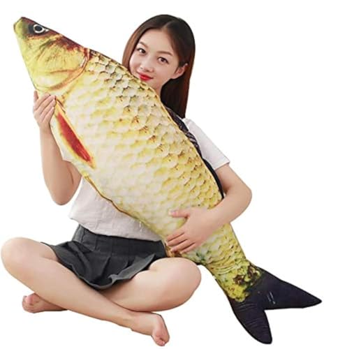 JULAN 39-Inch Carp Plush Fish Pillow Toy