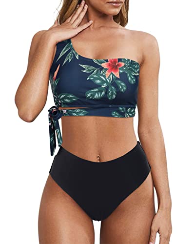Wantonfy Damen Bikini Sets High Waist Schwimmanzug Zweiteiliger...