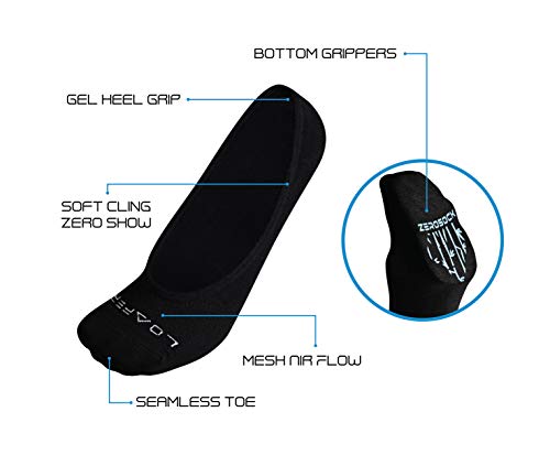Image of ZeroSock Bamboo Viscose Ultra-Low No Show Socks (4 Pairs Per Box)