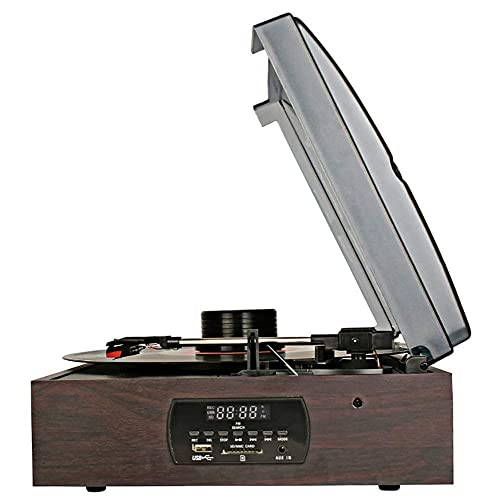 USB Turntable Players Kit Disque Vinyle Téléphone Bluetooth Maison Portable Stéréo Phonographe Nature en Bois FM Radio… - Les Beatles, Paul McCartney, John Lennon, RIngo Starr, George Harrison USB Turntable Players Kit Disque Vinyle Téléphone Bluetooth Maison Portable Stéréo Phonographe Nature en Bois FM Radio… – Image 7