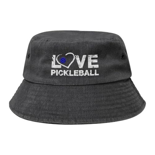 Love Pickleball Vintage Bucket Hats, Sun hat with Western Style