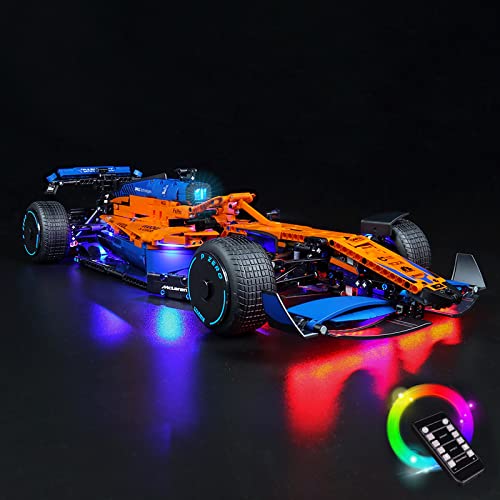 VLites LED Bleuchtung Kompatibel mit Lego 42141 McLaren Formel 1 Rennwagen(Ohne Bausteinen Modell)
