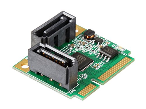 RAID 2 porty SATA 3.0 Mini PCIe Controller Card Mini PCI-e do Dual SATA III 6 GB konwerter + RAID0 RAID1 JOBD Bracket