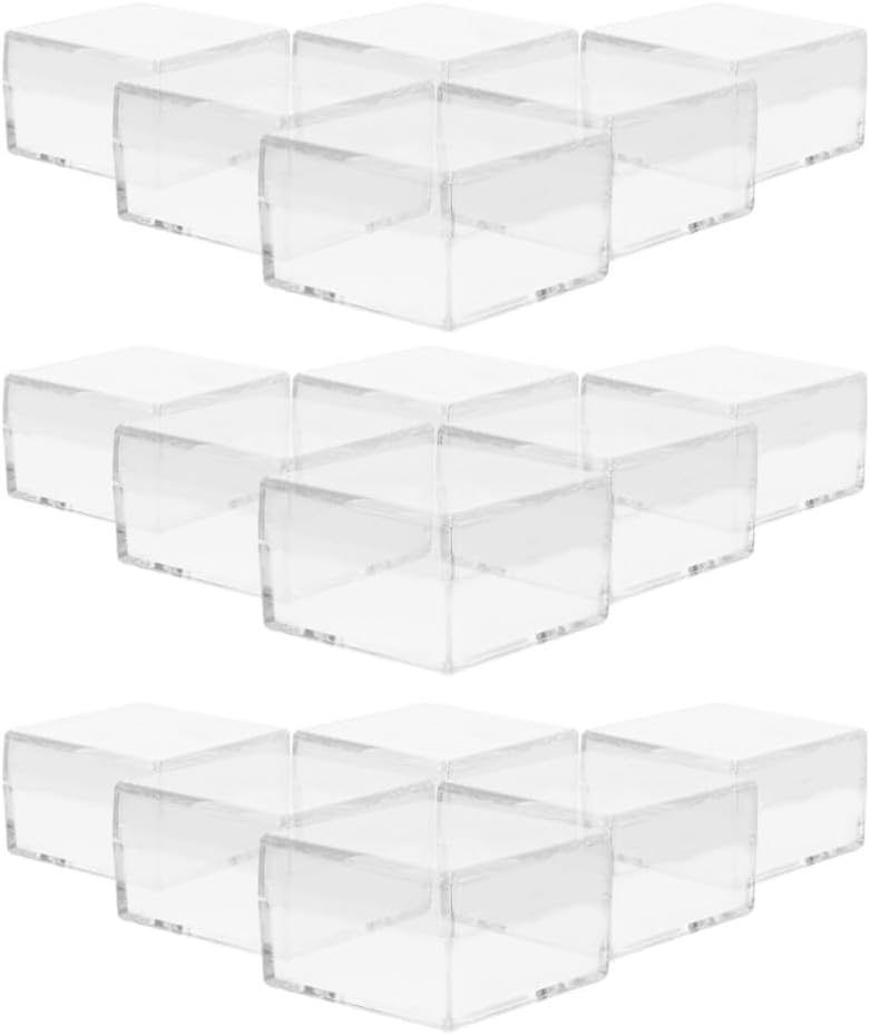 GALPADA 30pcs Small Acrylic Box Mini Transparent Display Case for Specimens Gems and Small Items Organizers for Storage and Travel