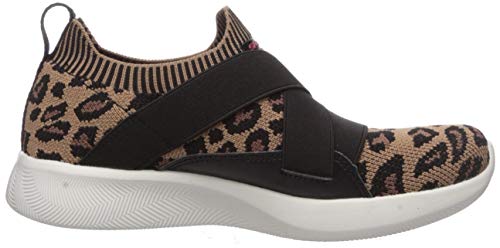 Skechers Tênis feminino Bobs Squad 2-Lil' Gatito, Leopardo, 7