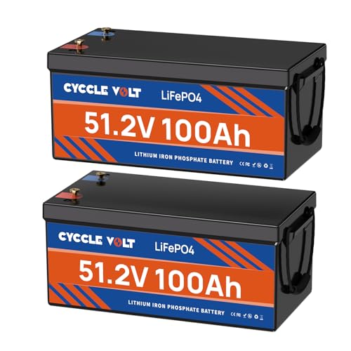 Image of 48V 200Ah Lithium Battery LiFePO4, MAX. Capacity. 10.24KWh, Integrated 200A BMS, 10000+ Deep Cycles Lifepo4 48V, Perfect for Marine, RV, Off-Grid Solar Power