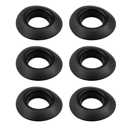 PIYNAYO Kayak Paddle Drip Ring Rugged Rubber Splash Paddle Guard Accessories for Kayak Canoe Rafting Paddle Shaft Replacement Black 6PCS