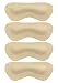 Heel Grip Liner Insert for Shoes Too Big,Shoe Filler Improved Shoe Fit and Comfort,Leather Prevent Blisters 2 Pair (Beige, Thicker)