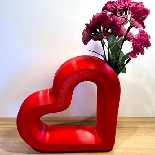 Vase d'amour en forme de cœur en résine pour décoration de table - 7