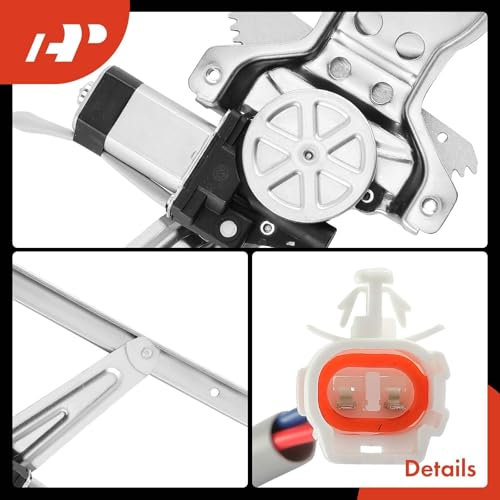 A-Premium Electric Power Window Regulator with Motor Compatible with Toyota RAV4 1996 1997 1998 1999 2000, Sport Utility 4-Door, Rear Left Driver Side - Thumbnail 7