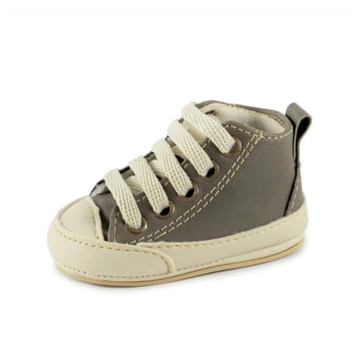 Sapatinhos Bebê-Tenis recém-nascido primeiros passos, forrado com tecido espumado 14ao20 baby 1101B (Castor Bege, BR, Bebê, Numérico, 20)