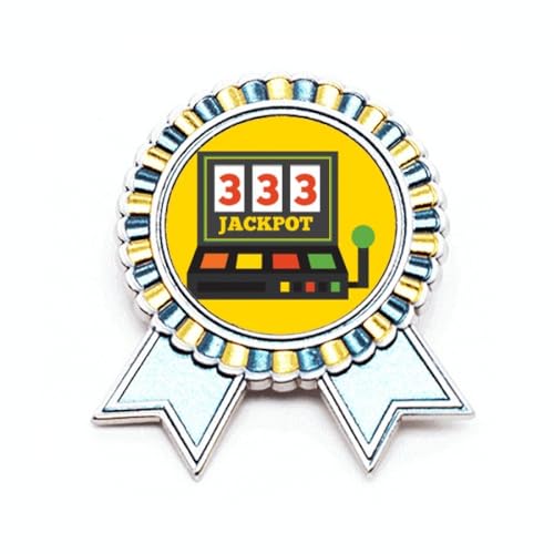 Badge Jackpot Bandit Manchot en Métal Idéal pour Vos Sorties et Soirées