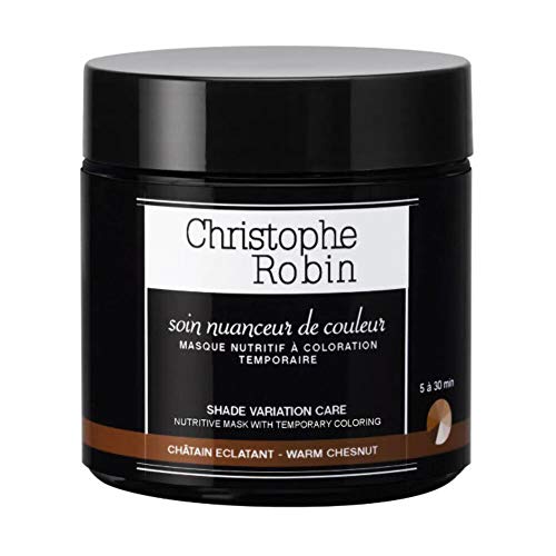 Nutritive Mask with Temporary Coloring in Warm Chestnut 250 ml by Christophe Robin