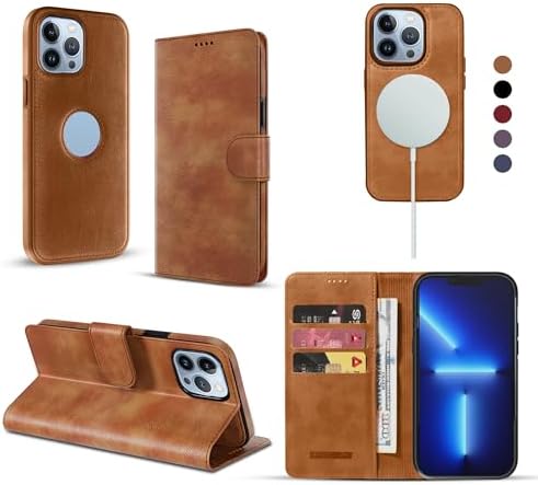 EMF Protection Anti Radiation Leather Flip Folio Case for iPhone,...