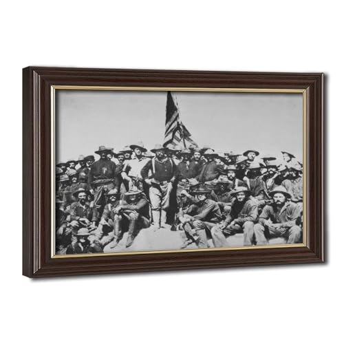Impression sur toile Colonel Theodore Roosevelt déco murale San Juan Hill 20x30
