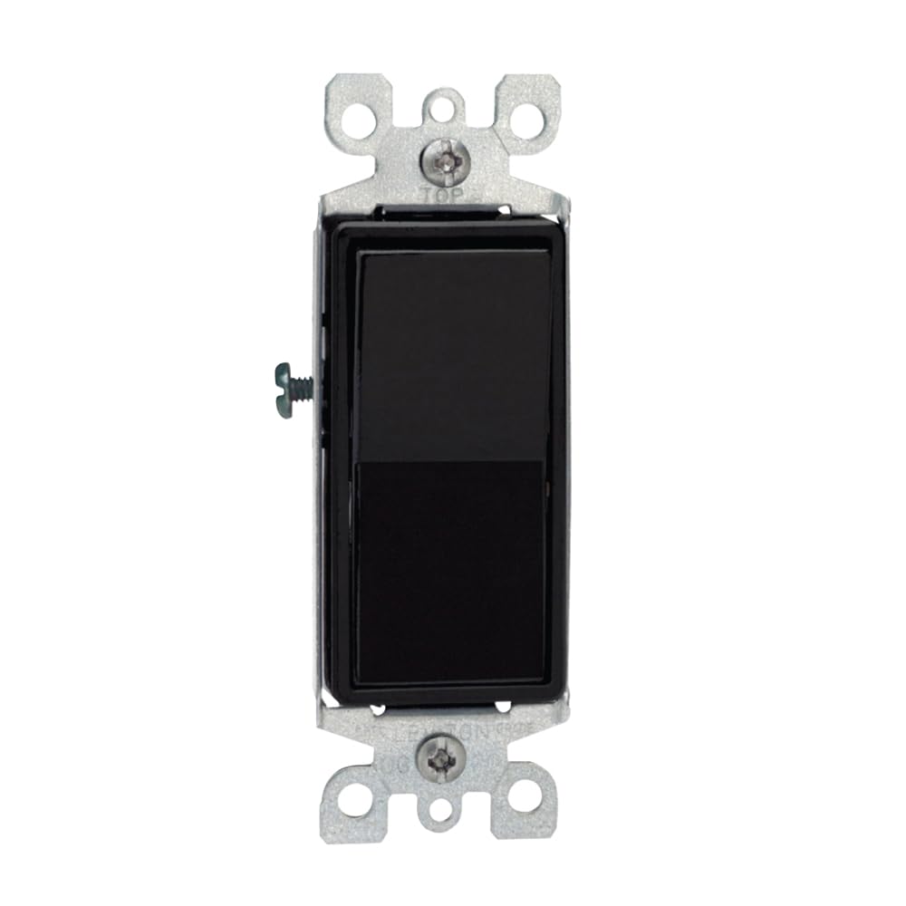 Leviton Interrupteur Decora 15A combiné unipolaire avec témoin néon