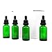 Yizhao Verde Frasco Cuentagotas Cristal 30ml, Botellas Cuentagotas con [Pipeta Cuentagotas Cristal],...