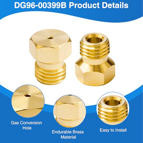 Kit de conversion de buses propane DG96-00686B à filetage précis pour brûleur de table