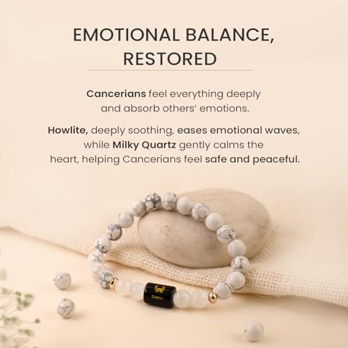 Image of Astrotalk Zodiac Bracelet with Raw Selenite Plate | Healing Crystals for Protection & Emotional Balance | Citrine & Tiger Eye | Bracelet for Man & Woman | Gift for Man & Woman
