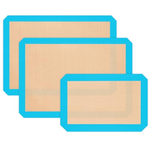 Silicone Baking Mat, Reusable Silicone Mats for Baking...