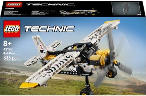 LEGO Technic Arazi Uçağı 42198 – 8 Yaş üstü Erkek ve Kız Çocuklar için Dönen Pervane ve Pistonlu Motor İçeren Yaratıcı Rol Yapma Oyuncağı, Hediye Fikri (333 Parça) - Görsel 3