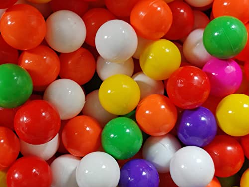 Image of EEVOVEE - Softy Non Toxic Plastic Pool Softball For Kids, 8Cm (Big Size), (100Pcs), Multi