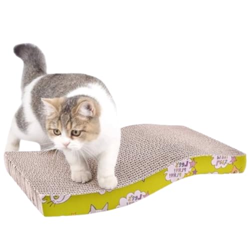 URBANPET Cat Scratch Pad with Catnip |Recycled Paper Corrugated Scratch pad for Cats | Cardboard for Indoor Cat Scratcher| Wave Shaped Reversible Board | Furniture Protection, Durable Texture Design (B0D97NMCL1) Amazon Price History, Amazon Price Tracker
