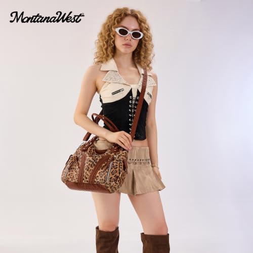 Image of Montana West Hobo Bag Soft Handbag with Crossbody Strap | Everyday Use Purses for Women, Large Capacity Handbag, Casual Hobo Bag