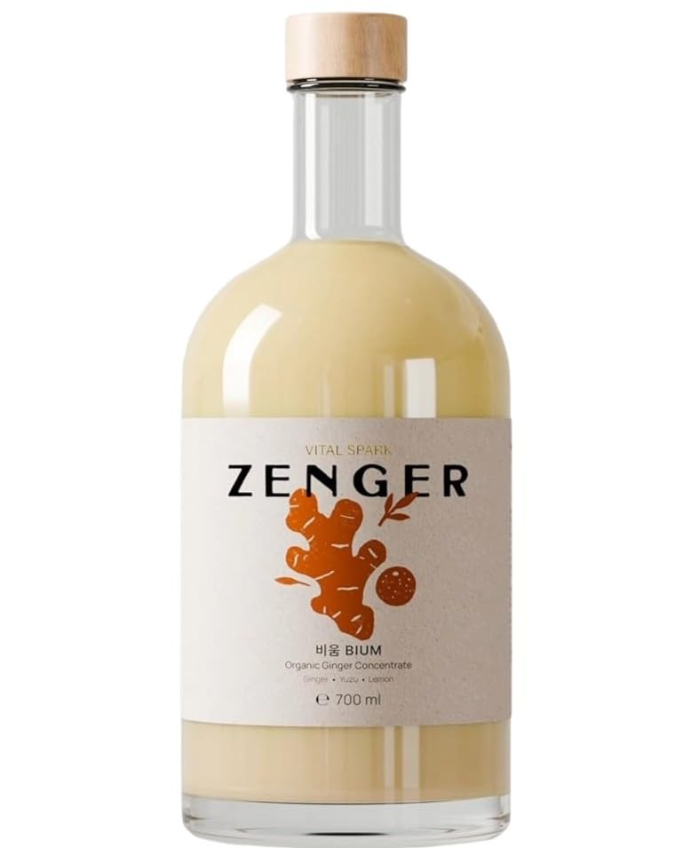 ZENGER Premium Bio Ingwer Elixir 700 ml | Natürliches Ingwerkonzentrat | Alkoholfrei | Für Tee-Rituale Mocktails & Daily Wellness (Vital Spark - BIUM)