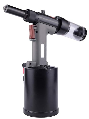 NEWTRY Pistola de remache industrial de 0.252 in con ventilación anecoica neumática ajustable remachadora tipo pistola remachadora 2 muere