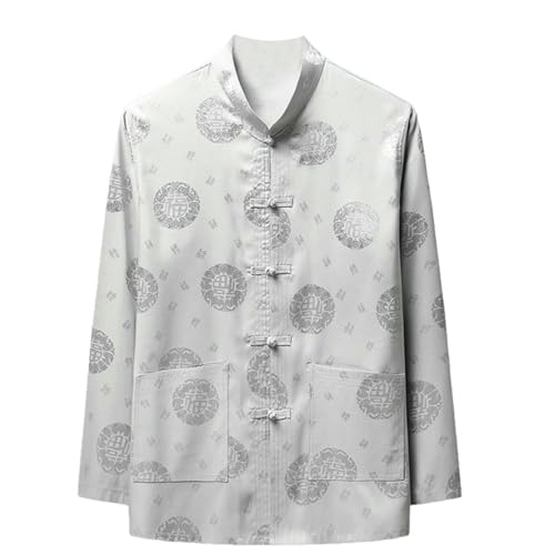 Chemise de banquet manches longues style chinois pour rester élégant sans étouffer en été