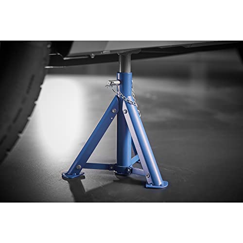 cartrend hydraulischer Wagenheber, Stockwagenheber, Stempel-Wagenheber, Tragkraft bis 2000 kg, gefertigt aus Qualitätsstahl & Unterstellbock, 2 Tonnen Traglast, höhenverstellbar von 278 mm bis 366 mm